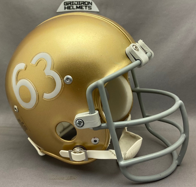 Notre Dame Fighting Irish 1963 Throw back lineman mask (your choice of side  player #)