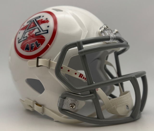 football helmet afl & NFL Special Riddell Pocket Pro from 1969 AFL Throwback Se WESTBROOKSPORTSCARDS Fit using its signature combination of interior liner padswithout requiring a 3D head scan Some of my full size