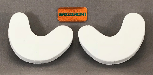 Mini Football Helmet white replacement Jaw Pads 