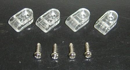 Clear Acrylic Mini Facemask clips Clear Color 