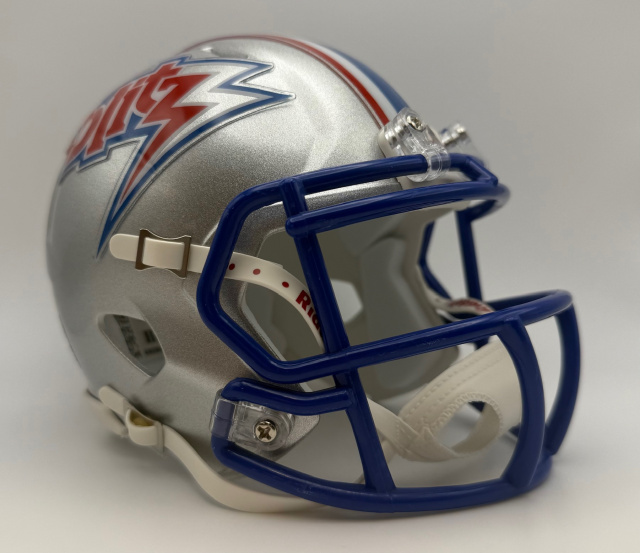 Chicago Blitz 1983 Royal mask and The Blitz logo