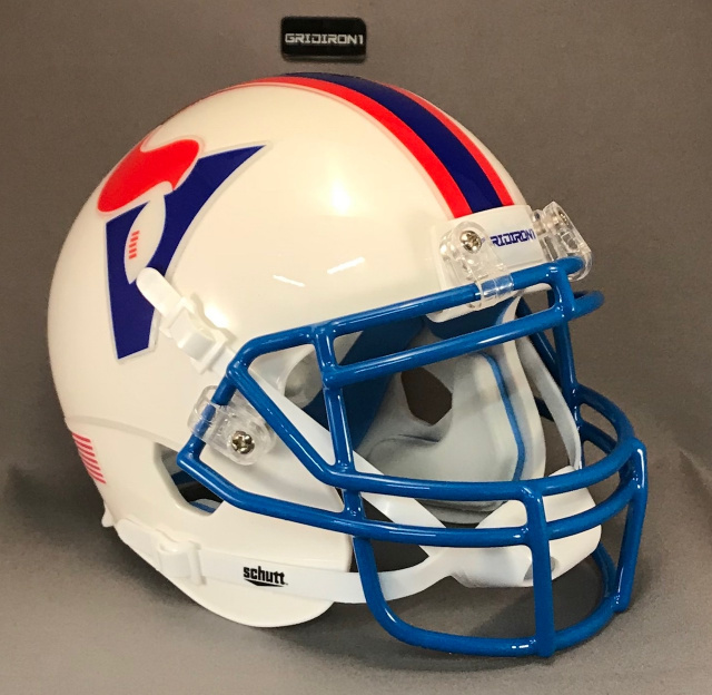 Birmingham Vulcans 1975 mini football helmet Royal mask