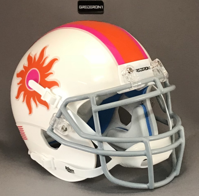 California Suns 1974 mini football helmet