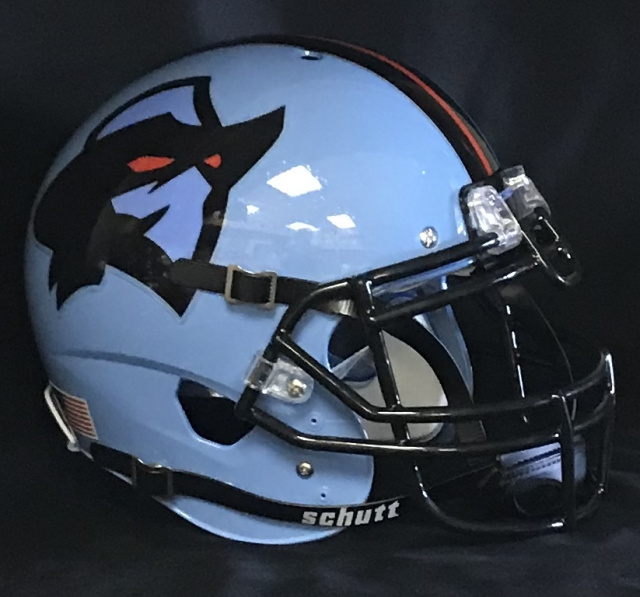 2023 XFL Houston Roughnecks Custom Riddell Mini Helmet