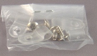 Plastic mini football helmet facemask clips