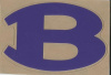 Purple B (Bowie JR High 1984 (TX) Side Decal Pair